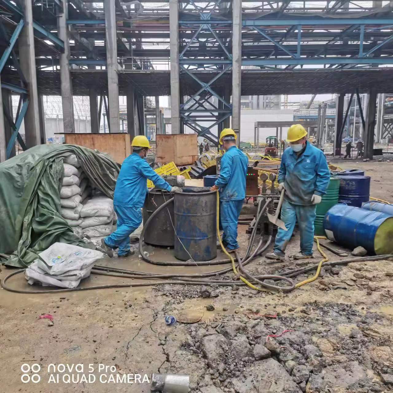 寻乌设备基础下沉沉降注浆加固施工
